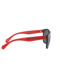 ارماني اكسشينج نظارة شمسية بإطار مربع طراز 4096S 80786G 57  - Image 4