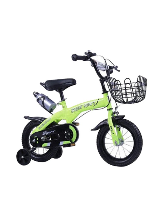 Cool Baby COOLBABY Kids Bike with Hand Brake and Basket for Ages 3-8Years, 12 Inch Princess Bikes Bicycles with Training Wheels and Fenders, kettle,Children Bicycle Toys. 74 x 20 x 42cm  - Image 1