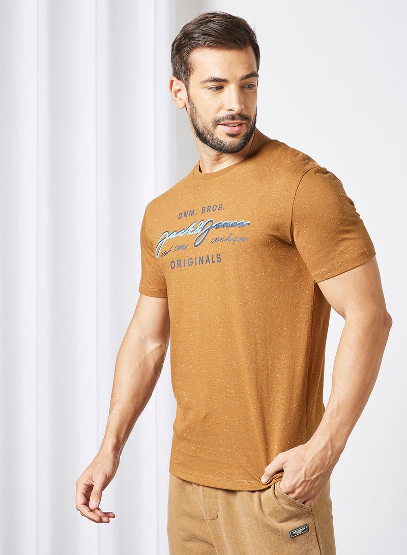 JACK & JONES Signature T-Shirt Brown  - Image 1
