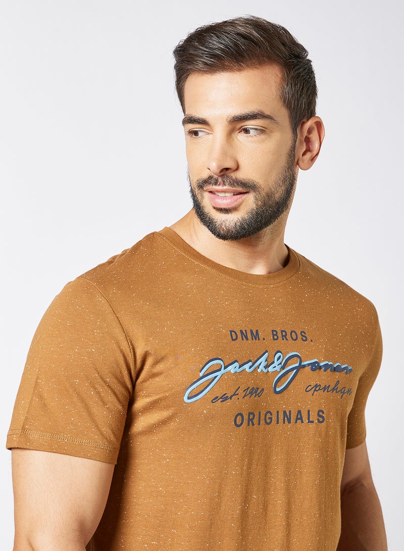 JACK & JONES Signature T-Shirt Brown  - Image 2