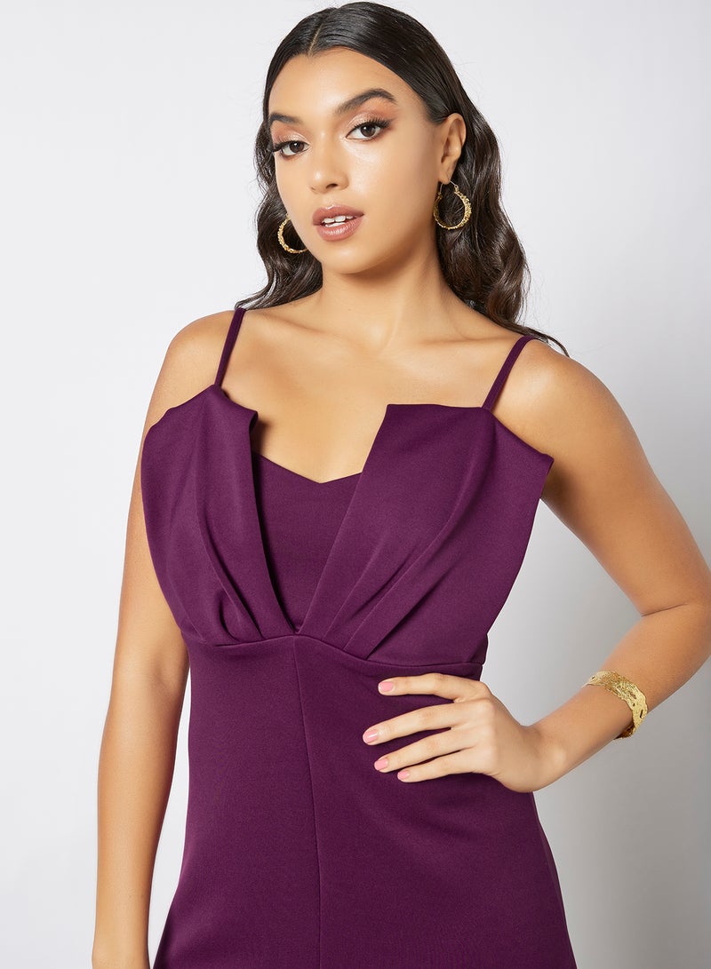 Closet London Front Overlay Dress Purple  - Image 3