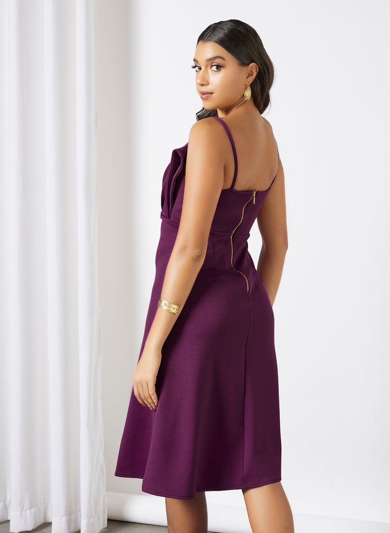 Closet London Front Overlay Dress Purple  - Image 4