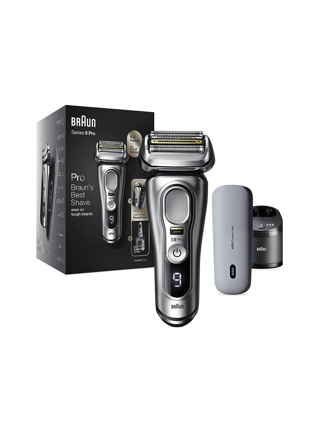 BRAUN Series 9 Pro 9477CC Wet & Dry Shaver With 5-in-1 Smart BRAUN Series 9 Pro 9477CC Wet & Dry Shaver With 5-in-1 Smart