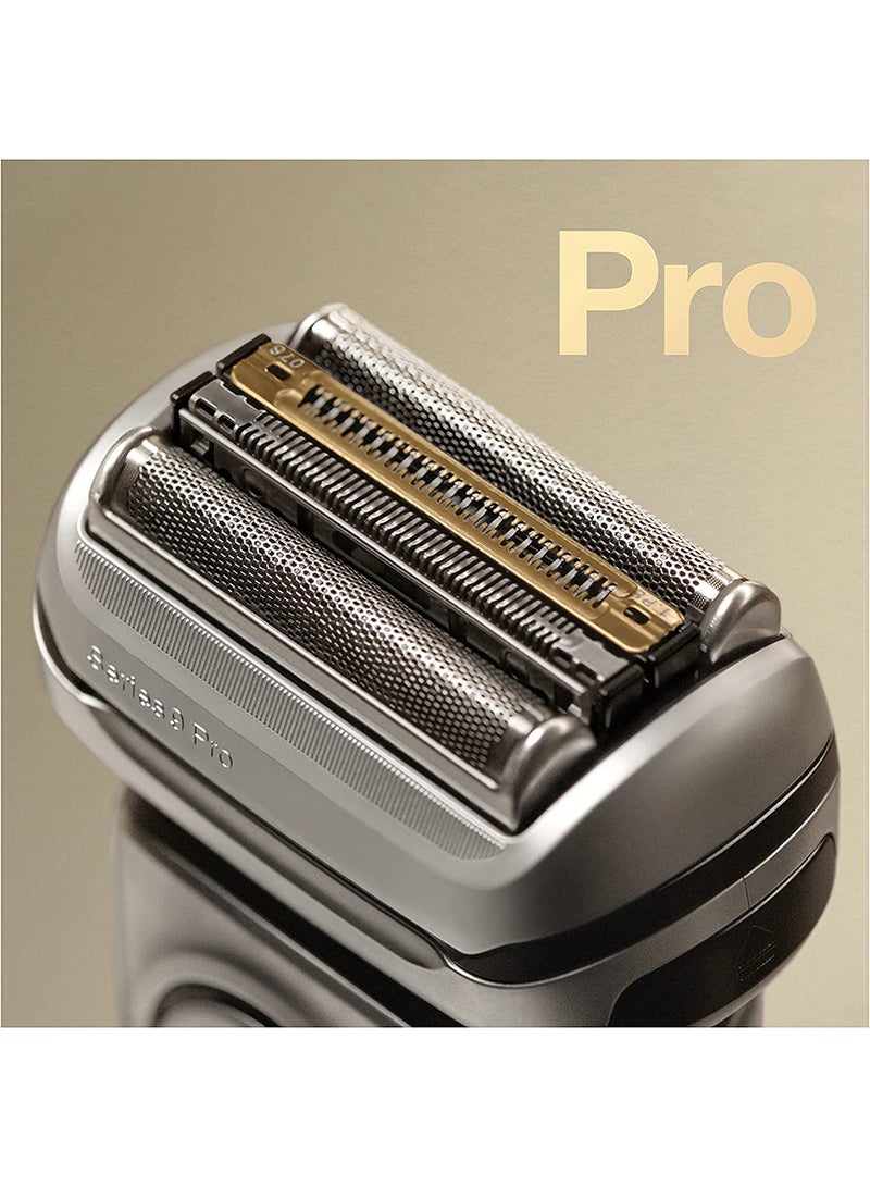 BRAUN - Series 9 Pro 9477CC Wet & Dry Shaver With 5-in-1 Smart Care Center And PowerCase Silver 9.9 x 7.1 x 6.3cm - Image 1