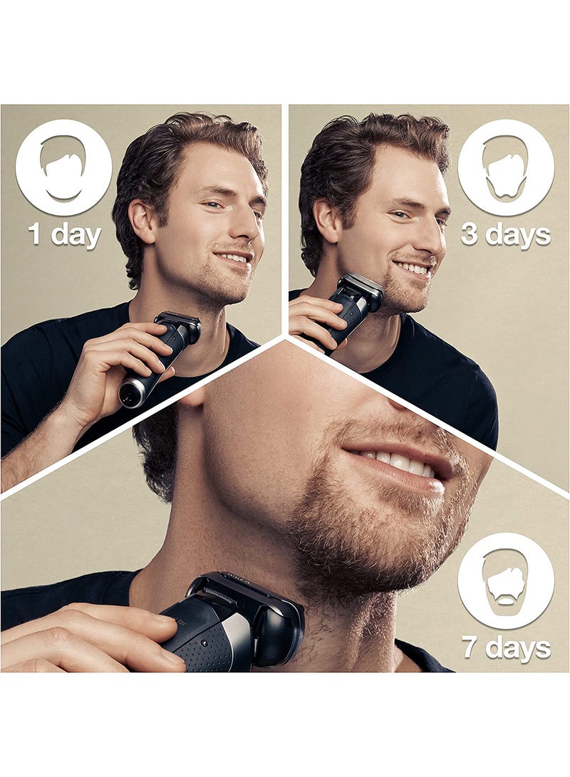BRAUN - Series 9 Pro 9477CC Wet & Dry Shaver With 5-in-1 Smart Care Center And PowerCase Silver 9.9 x 7.1 x 6.3cm - Image 1