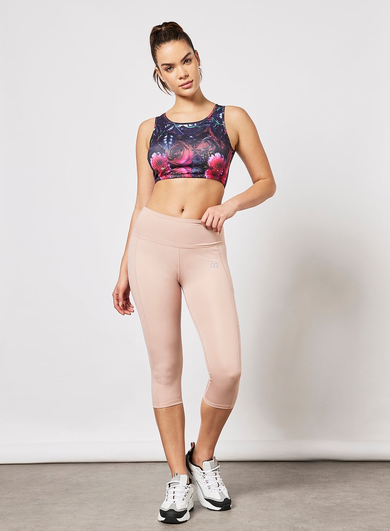 Stylish Printed Sports Bra Multicolour - v1638346811/N49526691V_3