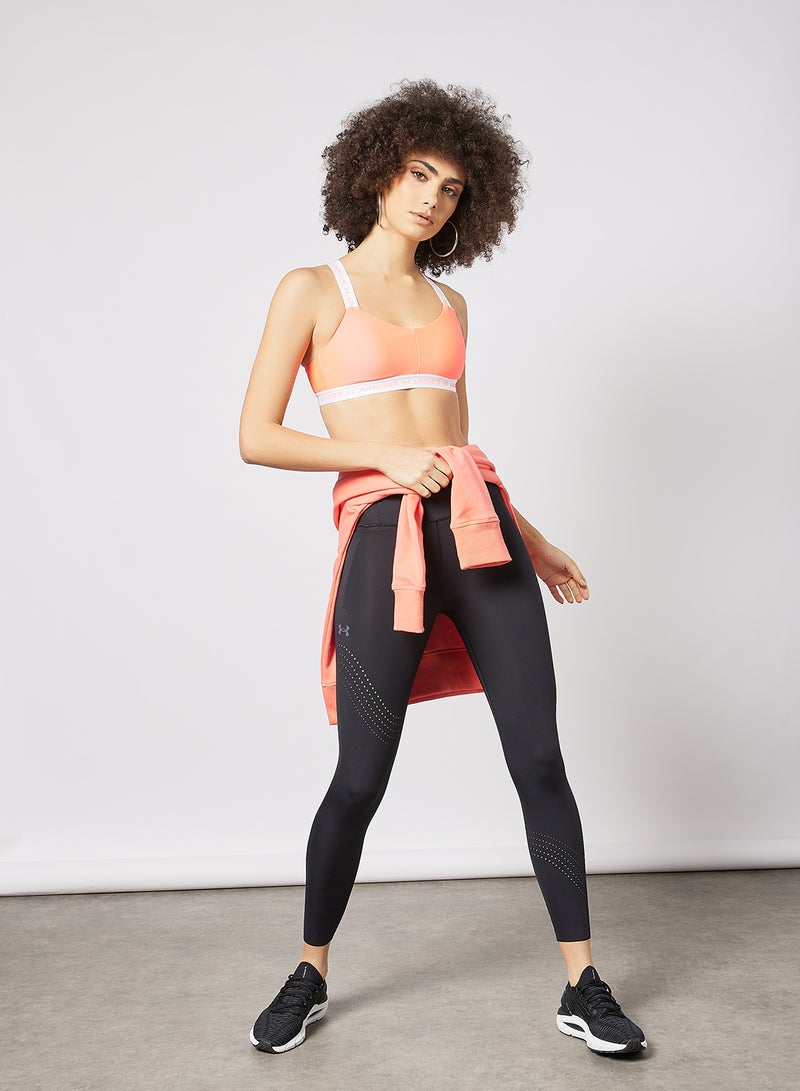 UNDER ARMOUR - Crossback Low Sports Bralette Orange - Image 1