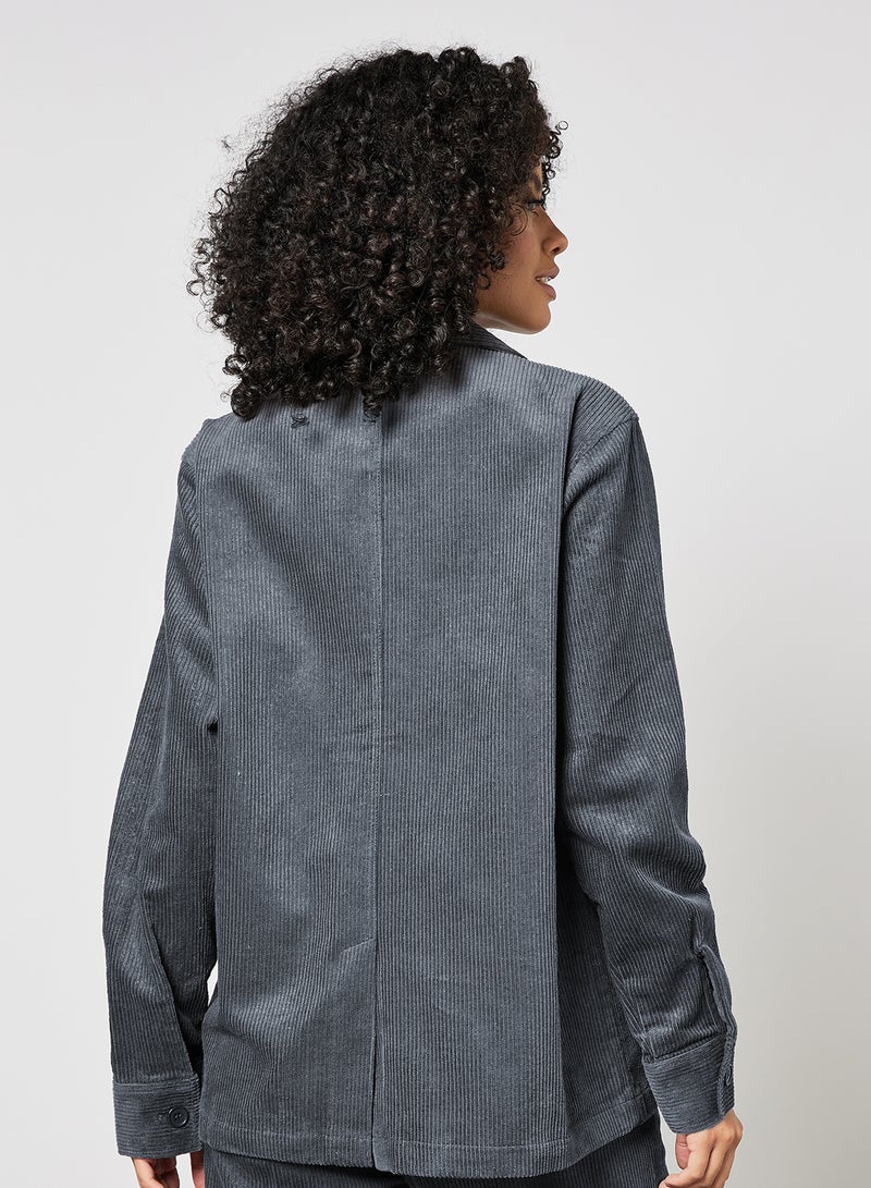 HUF - Corduroy Chore Jacket Grey - Image 1