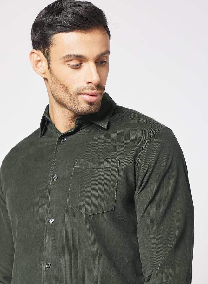 Lucas Chest Pocket Shirt Forest Night - v1638349625/N51015276V_3