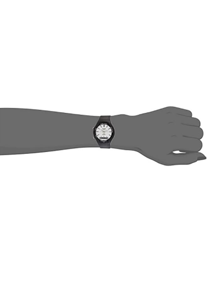 CASIO Men's Dual Time Analog & Digital Watch AW-90H-9EVDF - 39 mm - Black  - Image 4