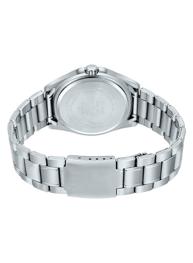 كاسيو ساعة يد بعقارب بسوار من الستانلس ستيل طراز MTP-1308D-2AVDF للرجال - Image 4