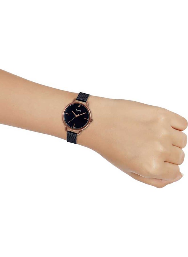 CASIO Women's Stainless Steel Analog Quartz Wrist Watch LTP-E415MBR-1CDF black - Image 5