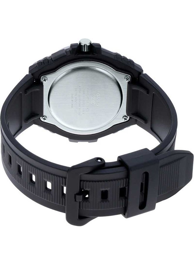 Men's Resin Band Analog Quartz Wrist Watch MWA-100H-2AVDF - 51mm - Black - v1638350623/N41511884A_4