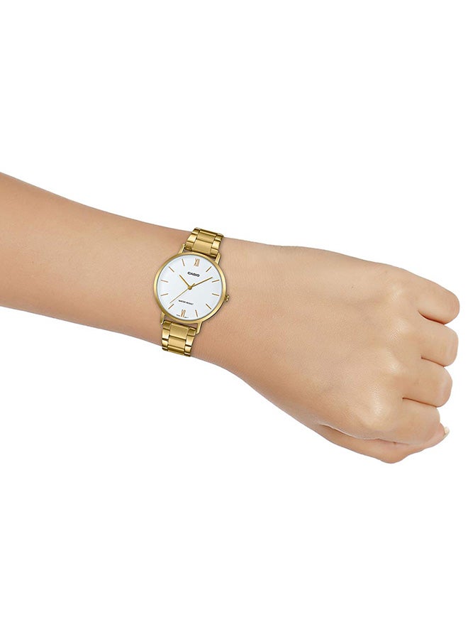 CASIO Women's Stainless Steel Analog Wrist Watch LTP-VT01G-7BUDF - 40 mm - Gold  - Image 5