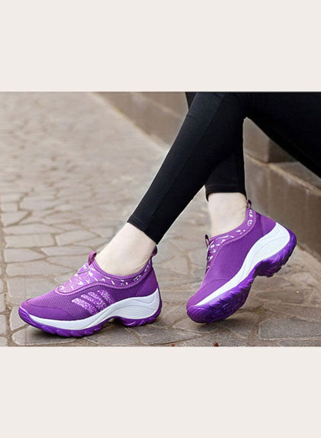 Beauenty Women's Versatile Tennis Shoes Purple/White - Image 3