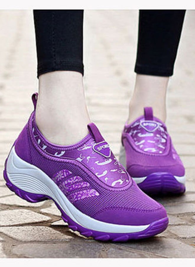Beauenty Women's Versatile Tennis Shoes Purple/White - Image 4