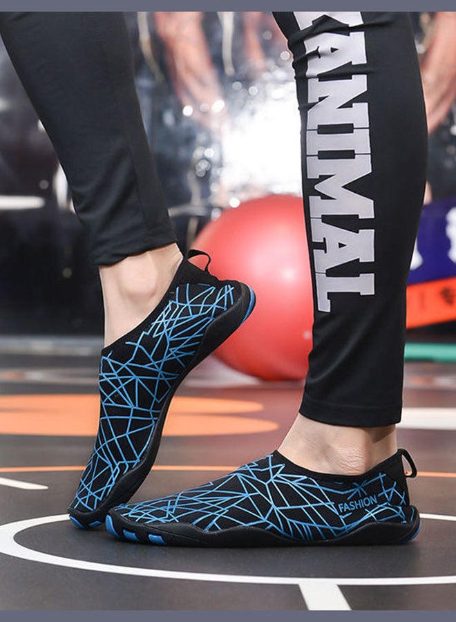 Beauenty Slip-On Yoga Wading Shoes Black/Blue  - Image 5