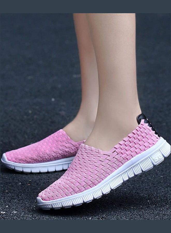 Beauenty Woven Casual Slip-On Shoes Pink  - Image 2