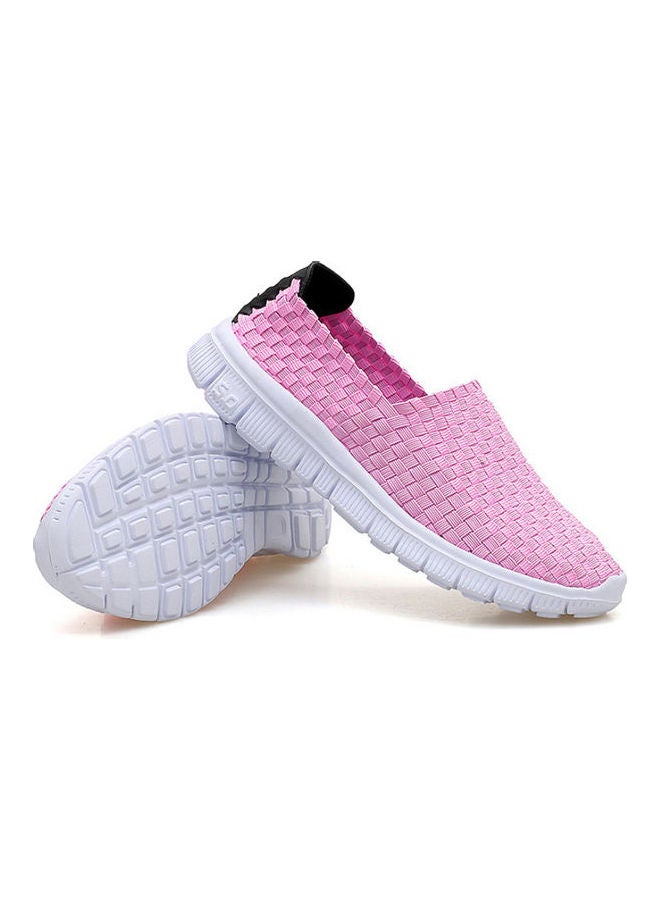 Beauenty Woven Casual Slip-On Shoes Pink  - Image 1