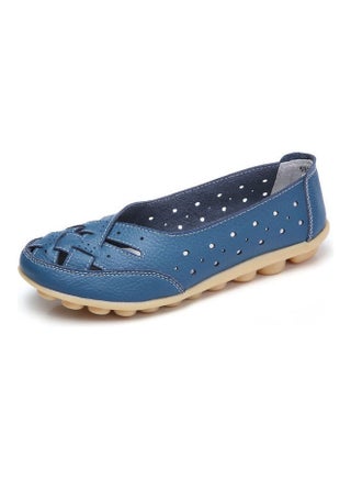 حذاء باليرينا بدون رباط بتصميم مضفر - v1638353808/N42713134V_1