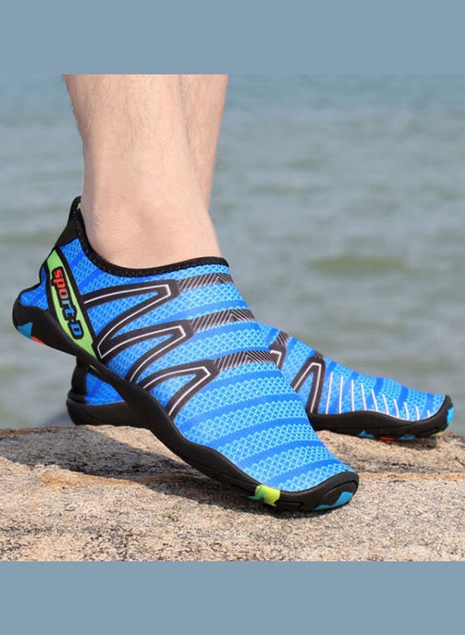 Beauenty Stripe Detail Slip-On Beach Wading Shoes Blue/Black/Green - Image 4