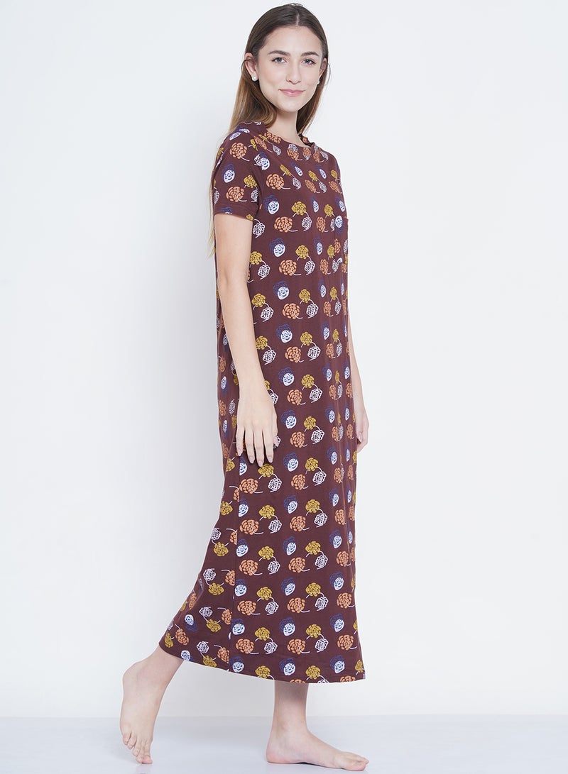 LAUREN Smith Casual Printed Night Gown Multicolour  - Image 2