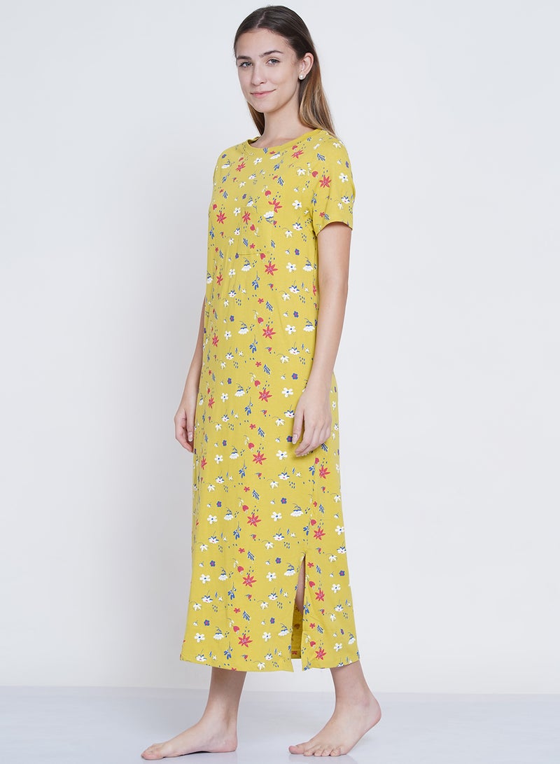 LAUREN Smith - Casual Printed Night Gown Multicolour - Image 1
