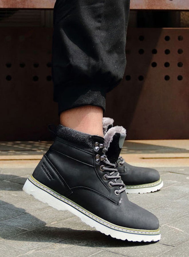 Light Leisure Mountaineering Ankle Boots Black/White/Grey