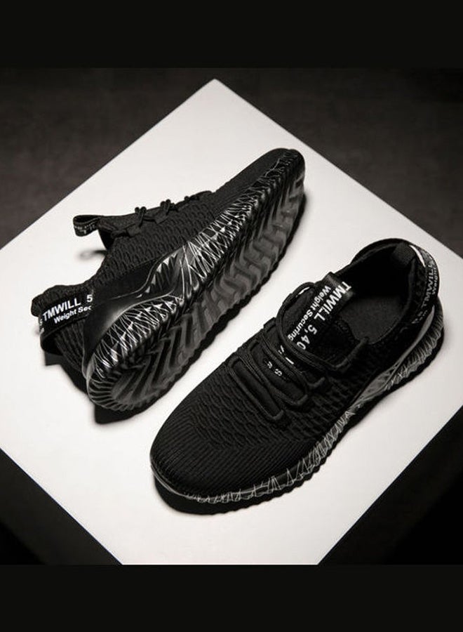 بيوينتي حذاء رياضي خفيف الوزن ومريح للنساء أسود/ أبيض - Image 5