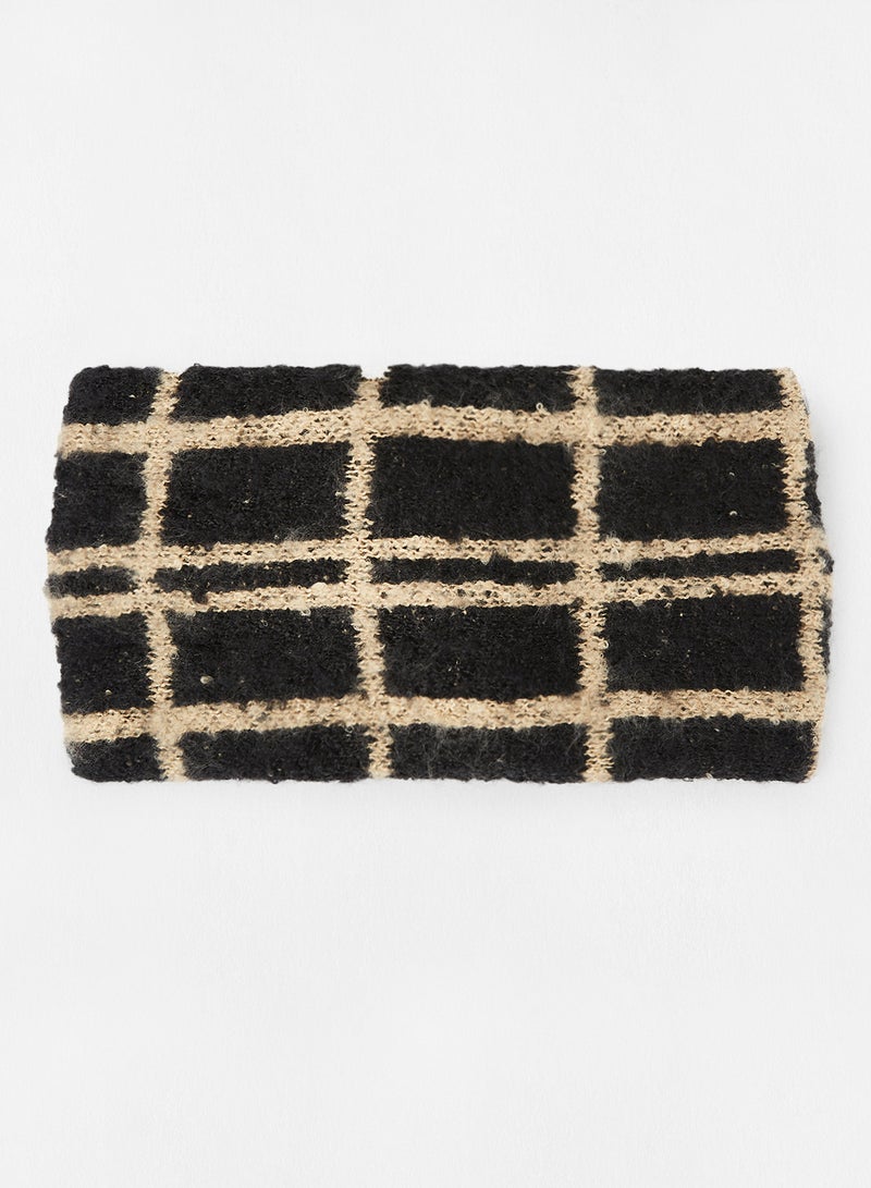 PIECES - Knotted Headband Black - Image 1