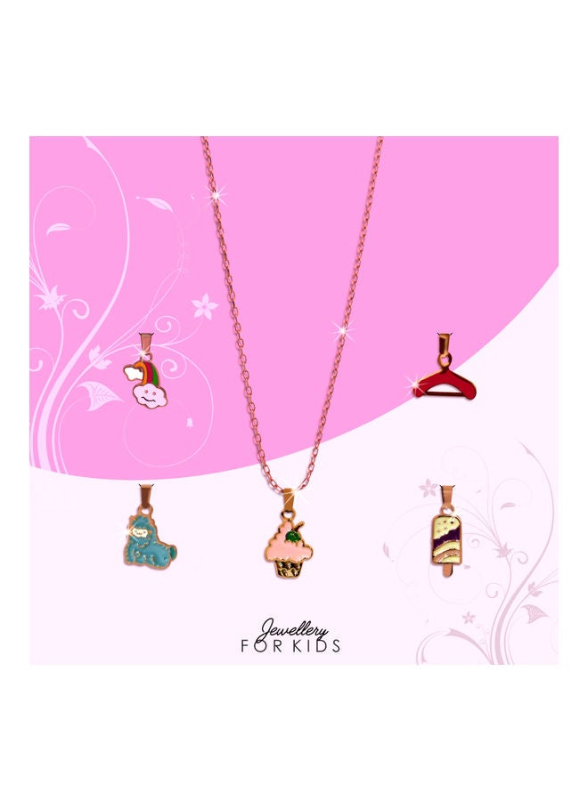 AIWANTO 5-Piece Alissa Interchangeable Pendant Set With Chain  - Image 3