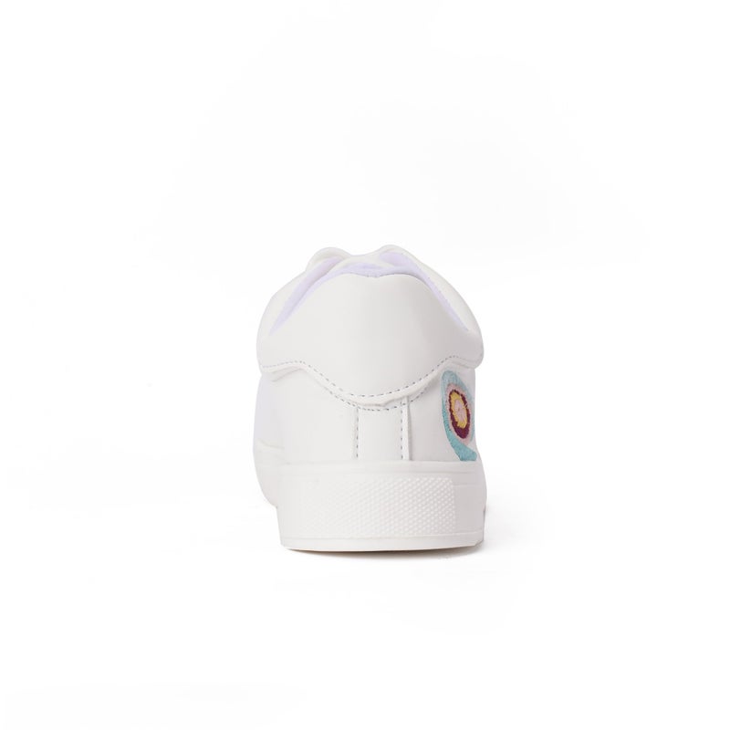 Casual Lace-up With Round Toe Niarobi Sneakers White