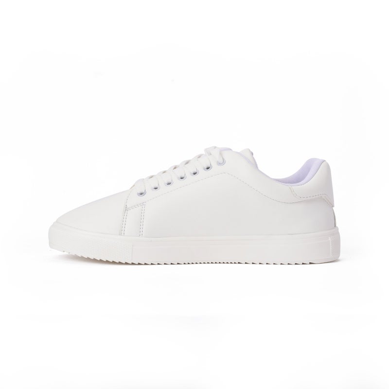 Casual Lace-up With Round Toe Niarobi Sneakers White