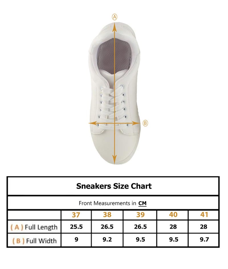 Casual Lace-up With Round Toe Niarobi Sneakers White