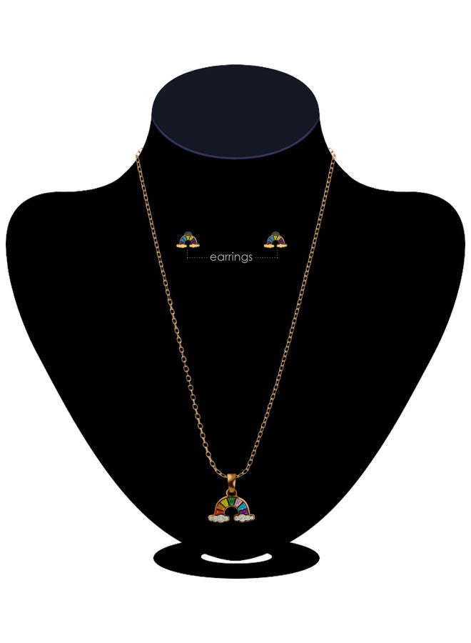 AIWANTO - Alissa Necklace And Earrings Jewellery Set - Image 1