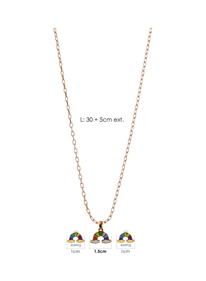 AIWANTO - Alissa Necklace And Earrings Jewellery Set - Image 1