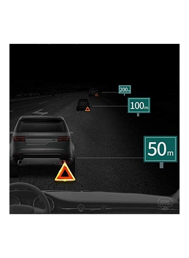 3-Piece Emergency Warning Triangle Reflector Safety Triangle Kit