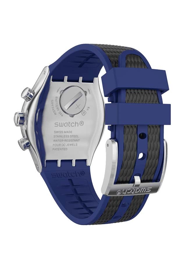 Swatch Men's Wrist Watch Chronograph Rubber YVS451 - Image 4