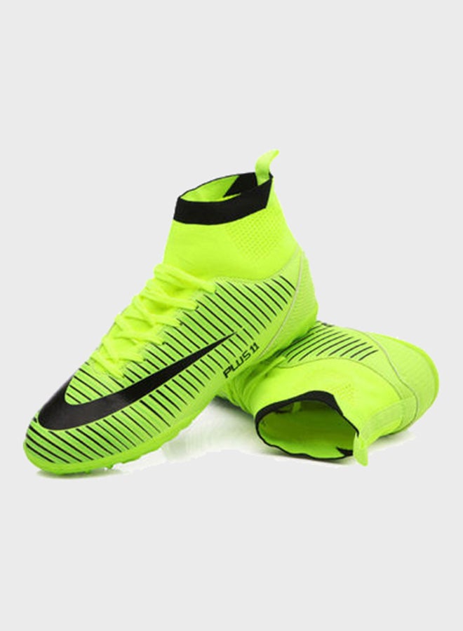 Beauenty High Top Football Shoes Green/Black - Image 3