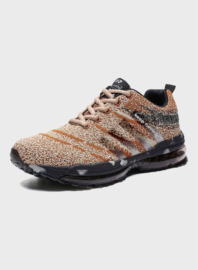 Beauenty Full Length Air Cushion Low Top Sneakers Beige/Brown/Black  - Image 2