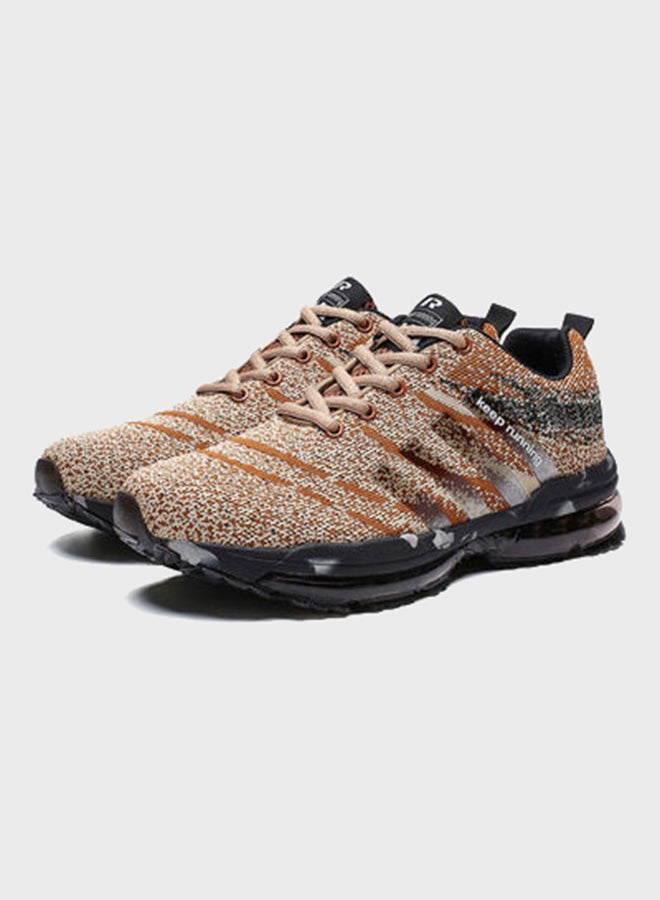 Beauenty Full Length Air Cushion Low Top Sneakers Beige/Brown/Black  - Image 3
