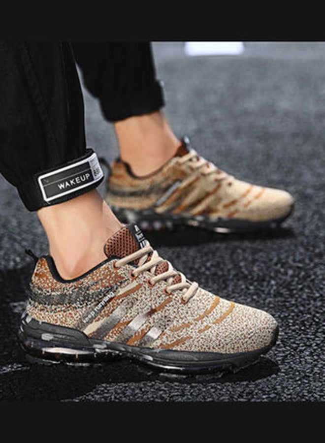 Beauenty Full Length Air Cushion Low Top Sneakers Beige/Brown/Black  - Image 5
