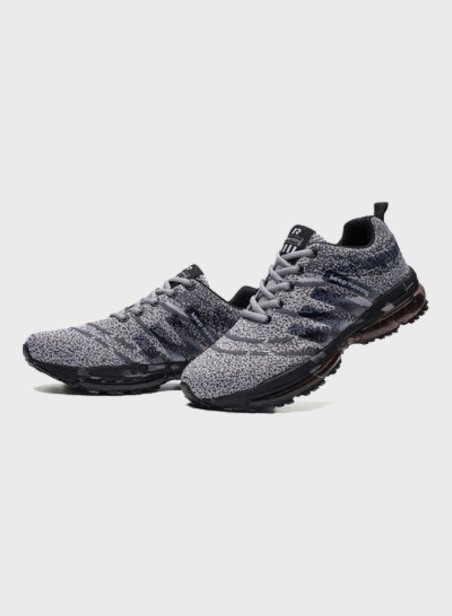 Beauenty Men's Lace-Up Running Shoes Grey/Black - Image 4