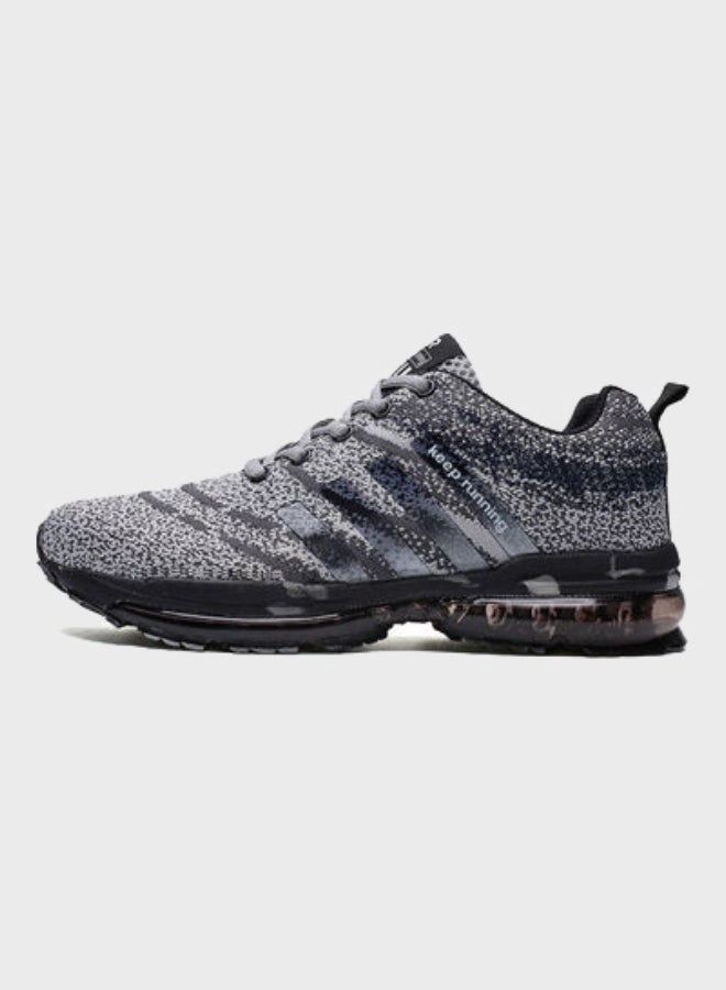 Beauenty Men's Lace-Up Running Shoes Grey/Black - Image 2
