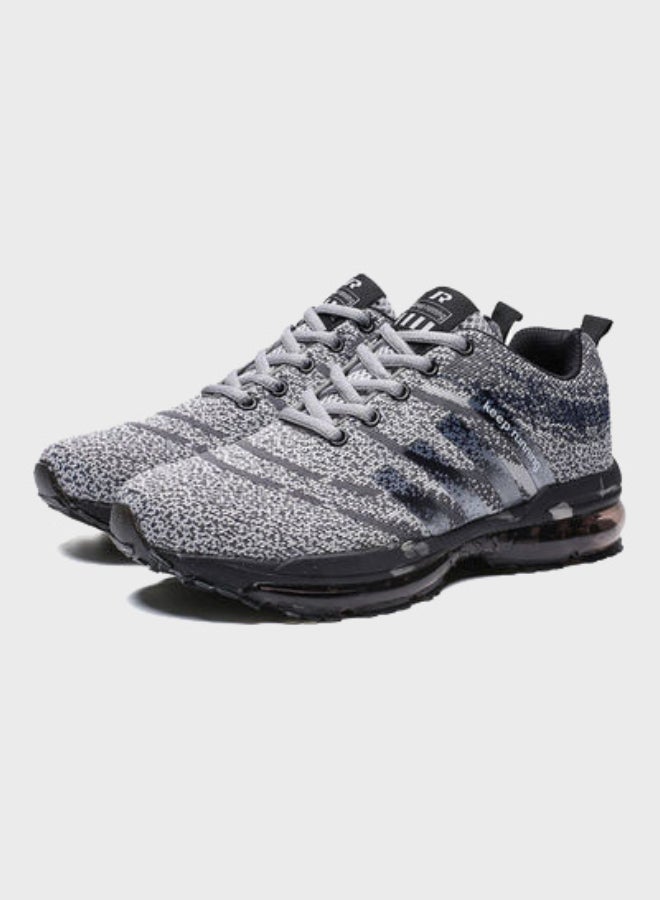 Beauenty Men's Lace-Up Running Shoes Grey/Black - Image 3