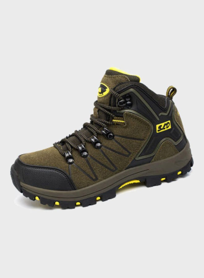 Beauenty Casual Lace-Up Hiking Shoes Green/Black  - Image 1