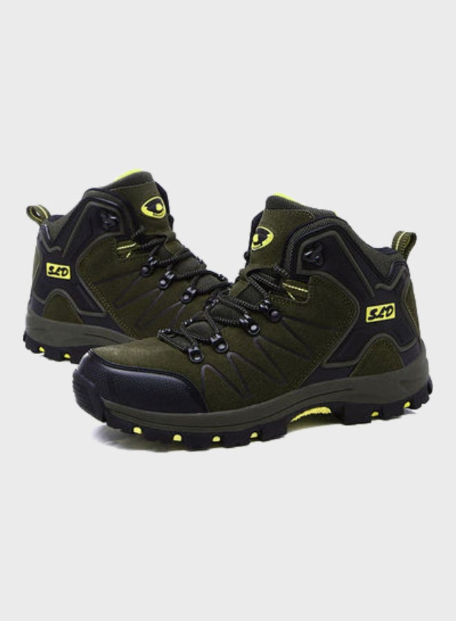 Beauenty Casual Lace-Up Hiking Shoes Green/Black  - Image 2