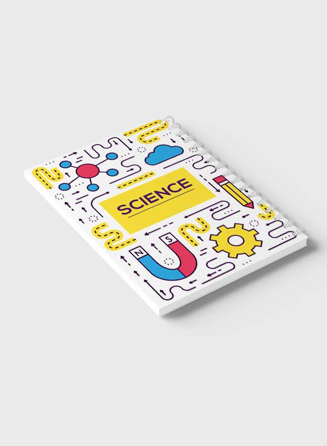 LOWHA - Spiral Notebook With 60 Sheets For School Or Business Note Taking Science Art Multicolour - Image 1