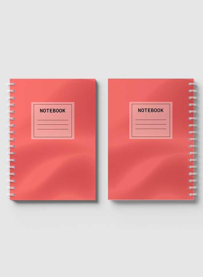 LOWHA Spiral Notebook For School Or Business Note Taking With 60 Sheets Minimalist Gradient Multicolour - Image 4