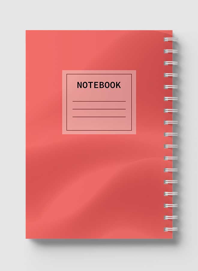 LOWHA Spiral Notebook For School Or Business Note Taking With 60 Sheets Minimalist Gradient Multicolour - Image 5